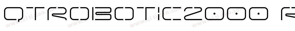 QTRobotic2000 Regular字体转换